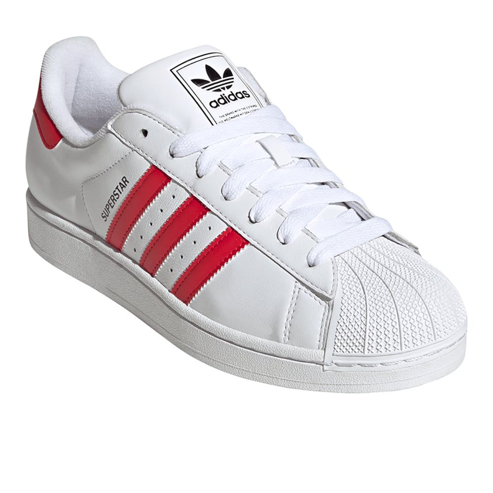adidas Mens Originals Superstar II - Shoes Black/Better Scarlet/White Size 07.0 adidas Mens Originals Superstar II - Shoes Black/Better Scarlet/White Size 07.0