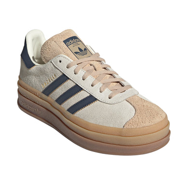 Shop Beige Womens Gazelle Bold Lace Up Sneakers – Shoebacca