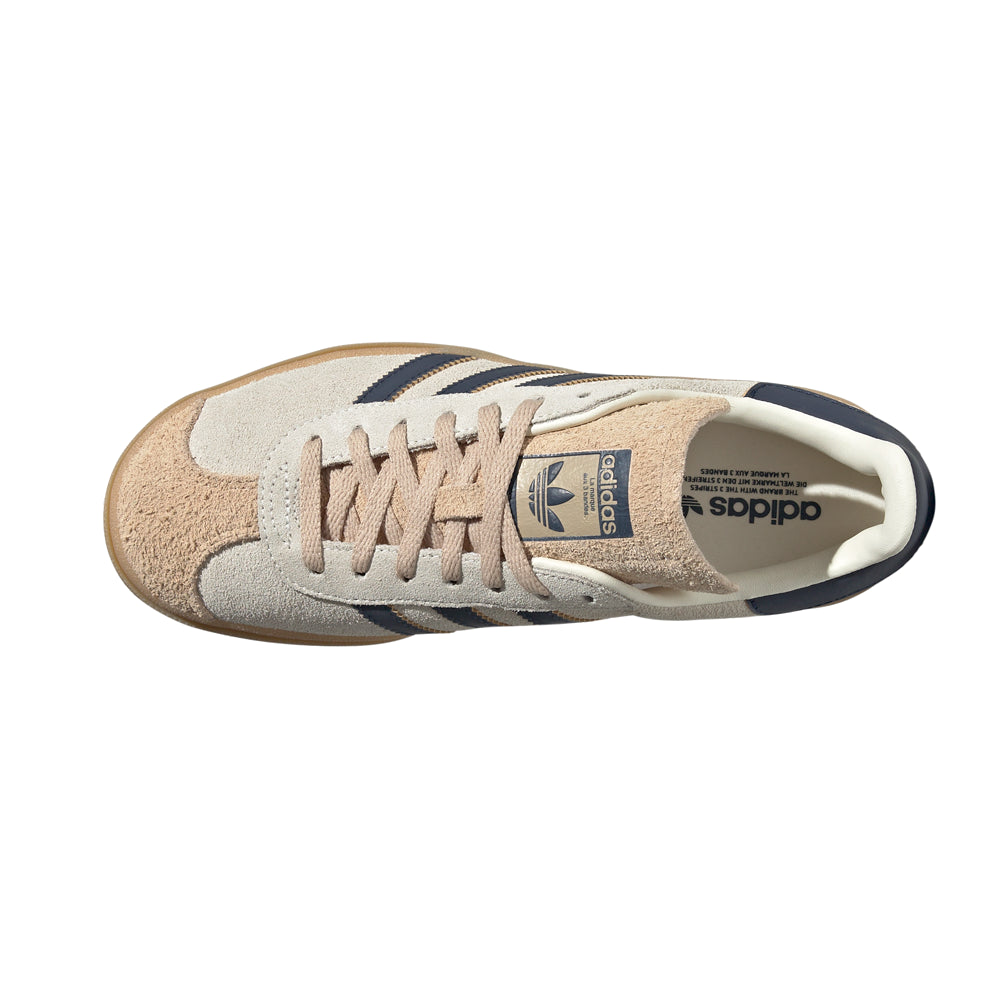Shop Beige Womens Gazelle Bold Lace Up Sneakers – Shoebacca