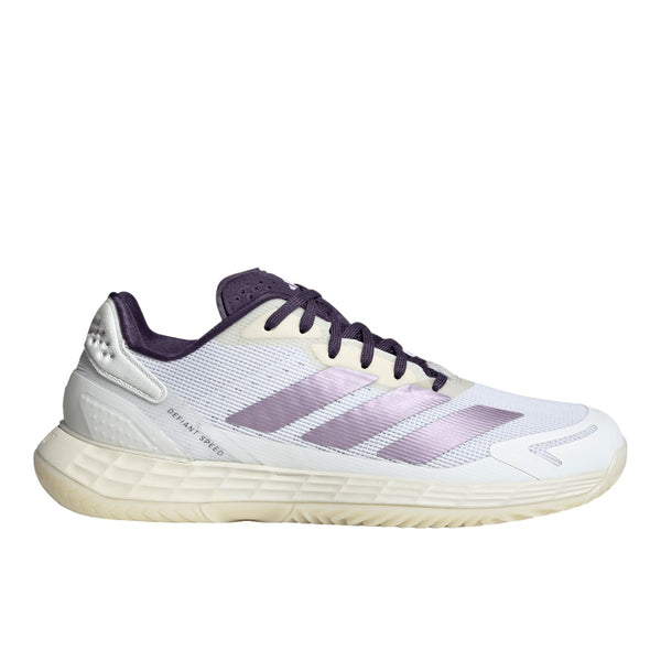 adidas Women's Defiant Speed 2 White/Plum Tennis Shoes 9.5
