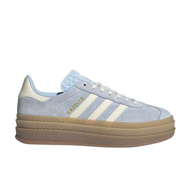 adidas Gazelle Bold Shoes - Women's - Clear Sky / White / Gold - 7