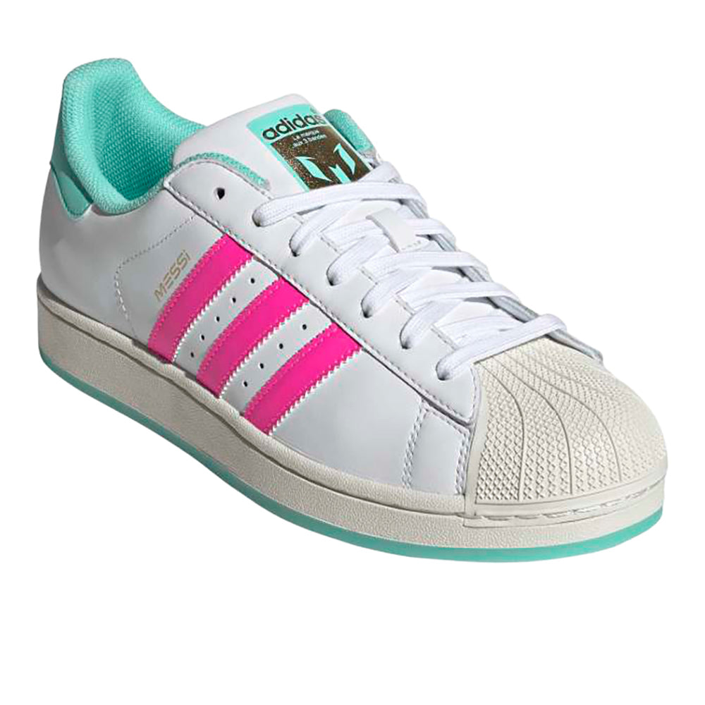 Shop Pink, White Mens Superstar Messi Lace Up Sneakers – Shoebacca