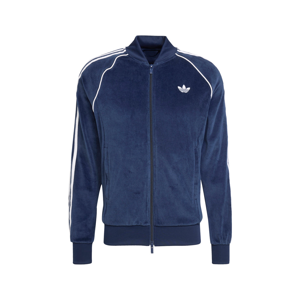 Shop Blue Mens SST Adicolor Velour Full Zip Track Jacket – Shoebacca