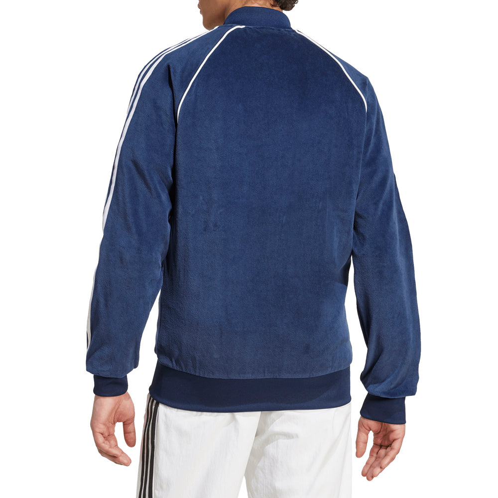 Shop Blue Mens SST Adicolor Velour Full Zip Track Jacket – Shoebacca