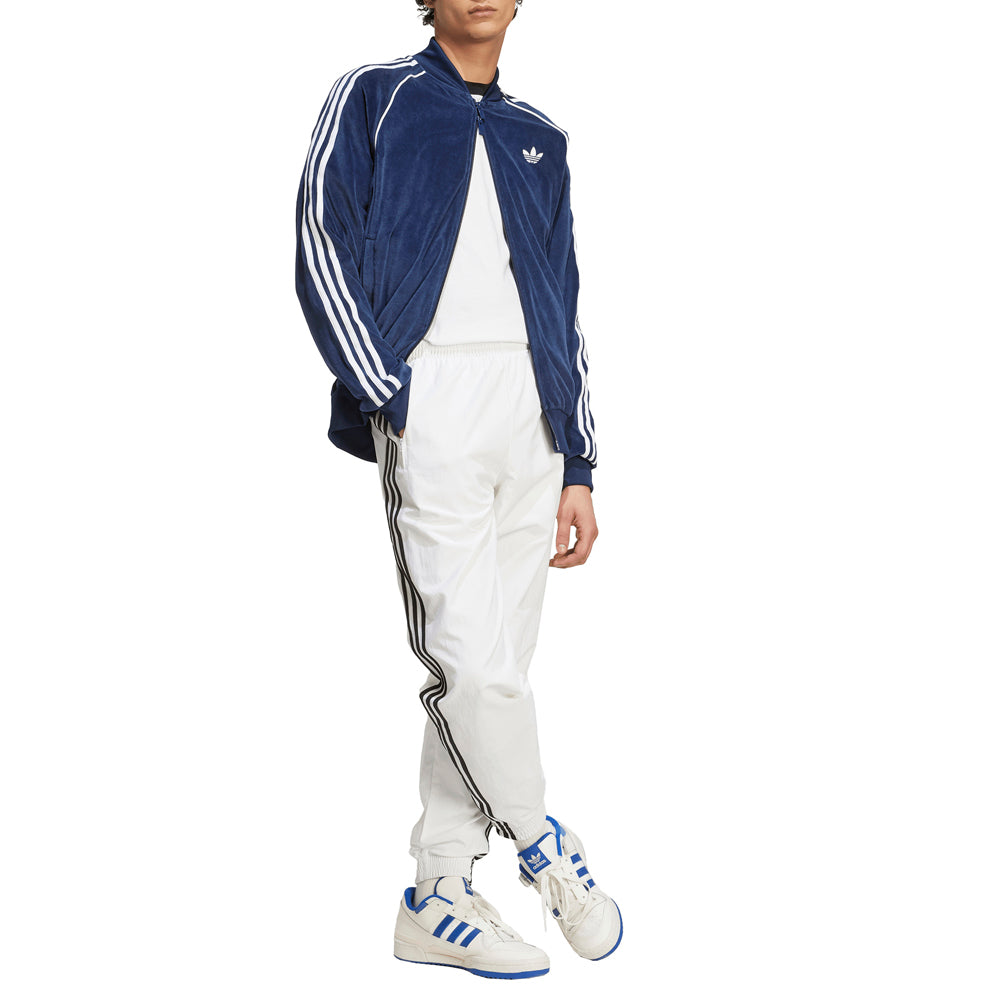 Shop Blue Mens SST Adicolor Velour Full Zip Track Jacket – Shoebacca