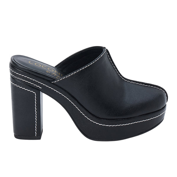 Shop Black Womens Krista Platform Slip On Clogs – Shoebacca