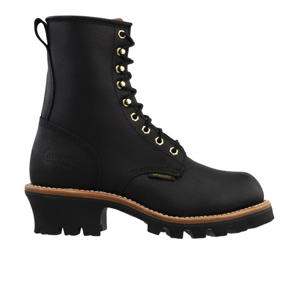 Shop Black Womens Chippewa Tinsley Logger 8 Inch Waterproof Round