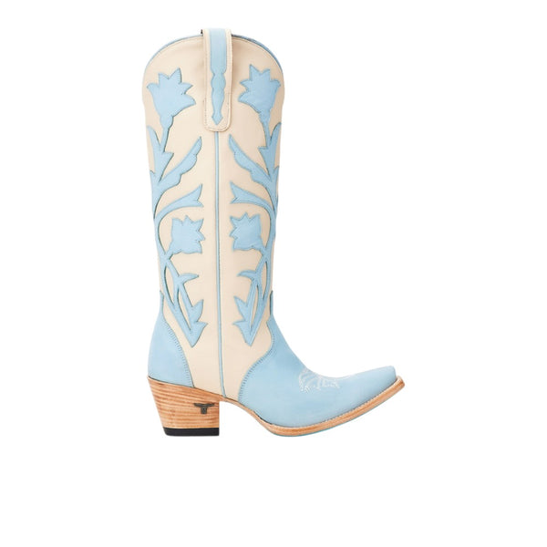 Shop Blue, Off White Womens Lane Jolene Tooled Inlay Floral  display picture 3