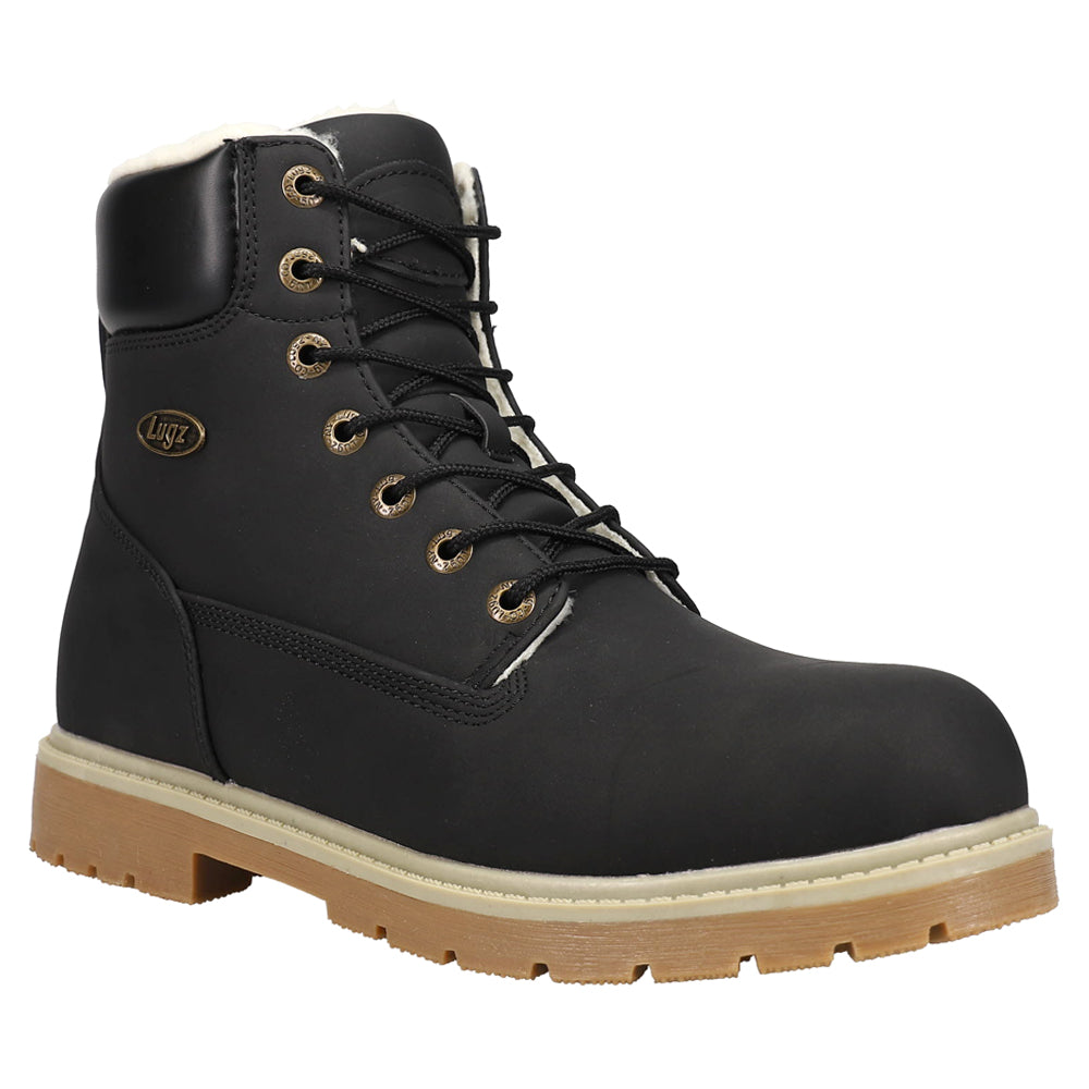 Shop Black Mens Lugz Brace Hi Fleece Lace Up Boots – Shoebacca Shop Black Mens Lugz Brace Hi Fleece Lace Up Boots – Shoebacca