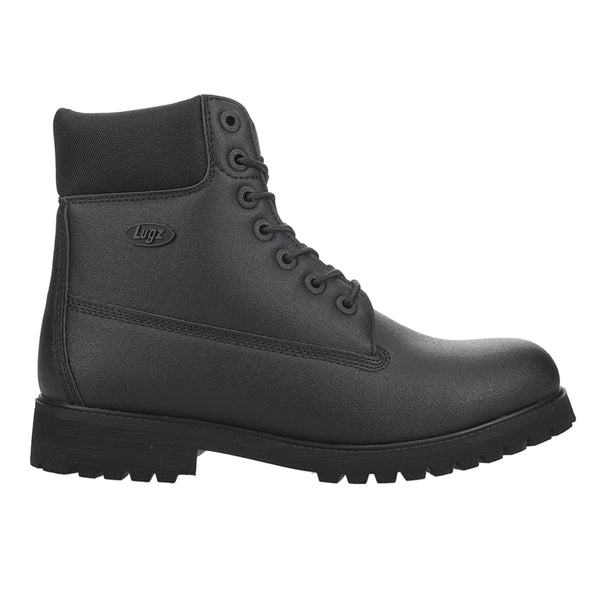Shop Black Mens Lugz Convoy 6 Inch Scuff Proof Round Toe Lace Up