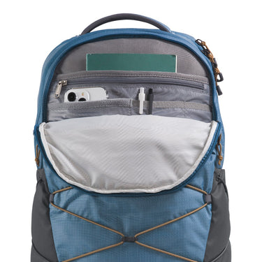 north face borealis backpack cosmic blue asphalt grey Custom Logo The Blue/Asphalt Fall Line a rounded back panel The North Face Women's Borealis