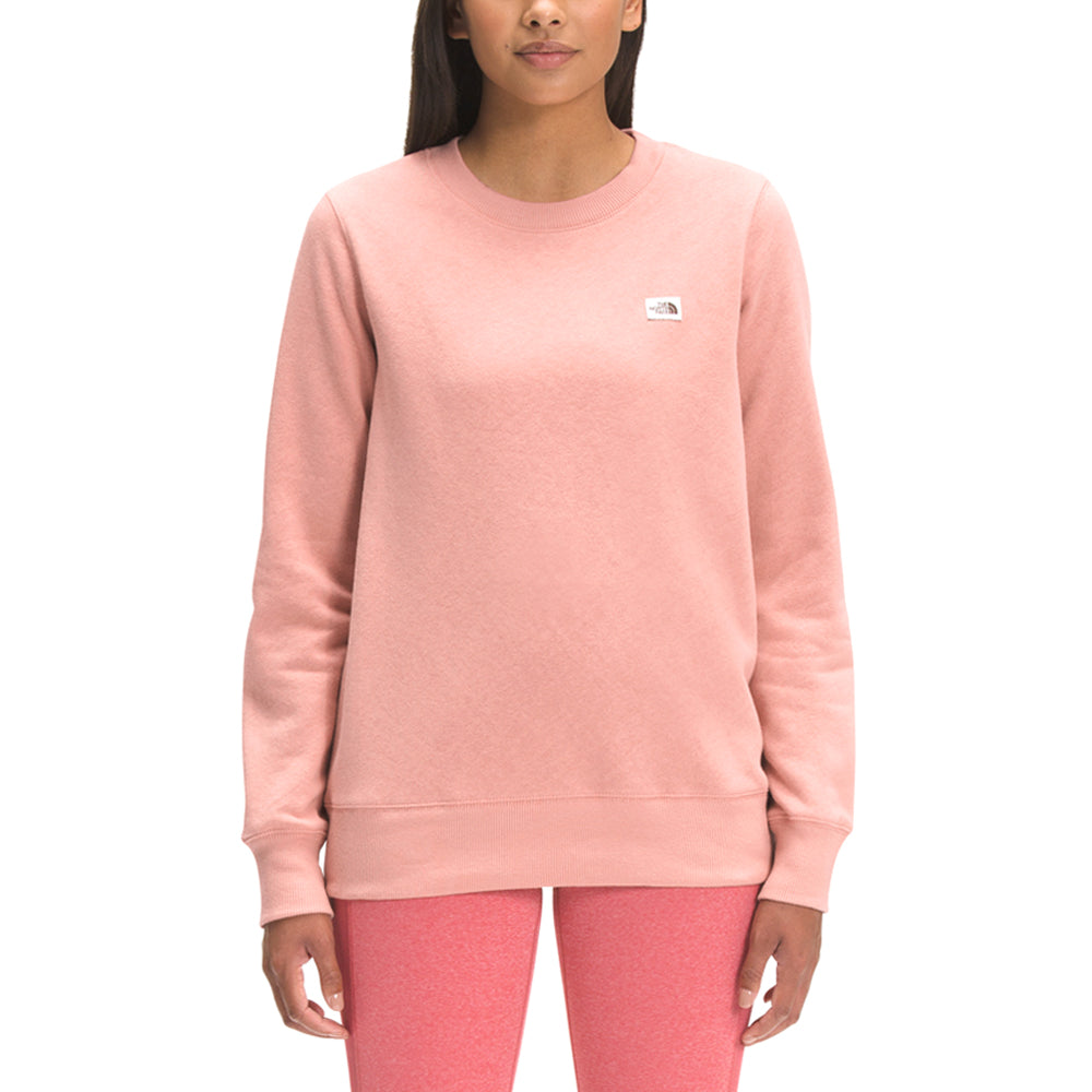 Shop Pink Womens The North Face Heritage Patch Crew Neck Sweatshirt ...