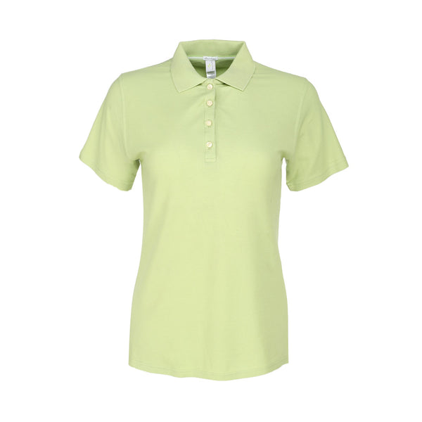 Shop Green Womens Page and Tuttle No-Curl Pique Short Sleeve Polo
