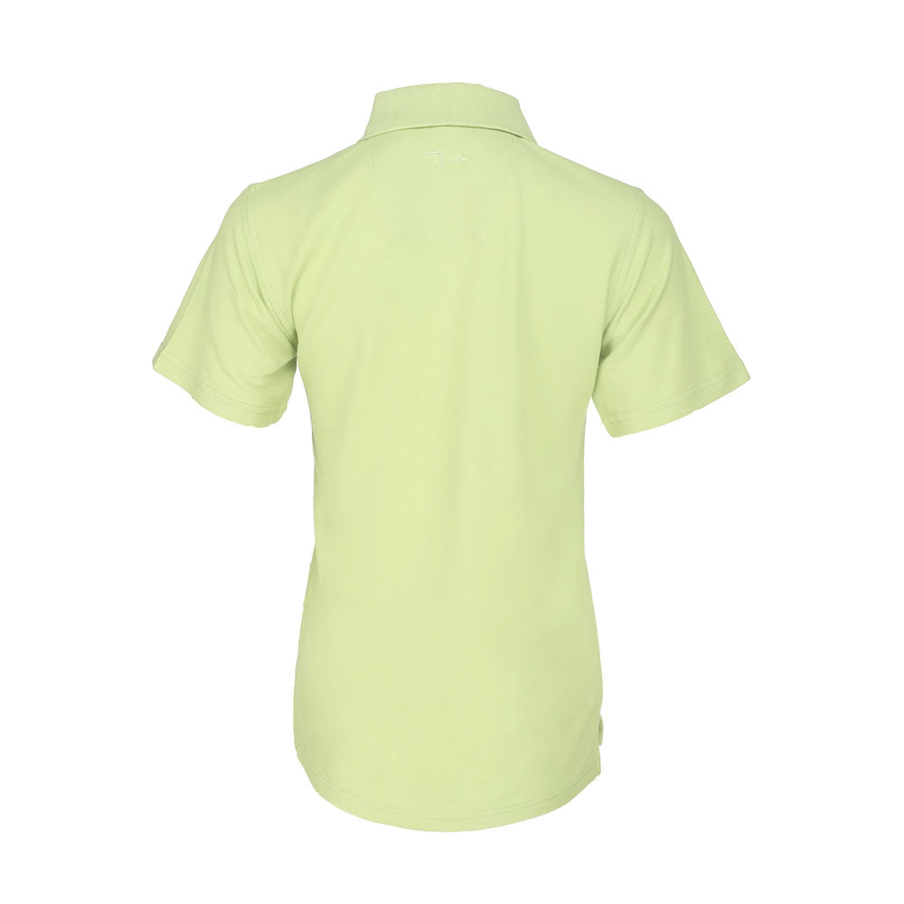 Shop Green Womens Page and Tuttle No-Curl Pique Short Sleeve Polo