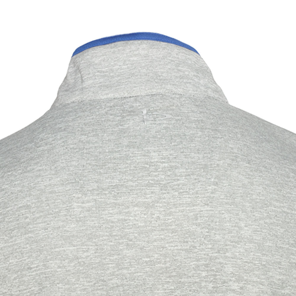 Shop Grey Mens Page & Tuttle Heather Mock Neck Quarter-Zip