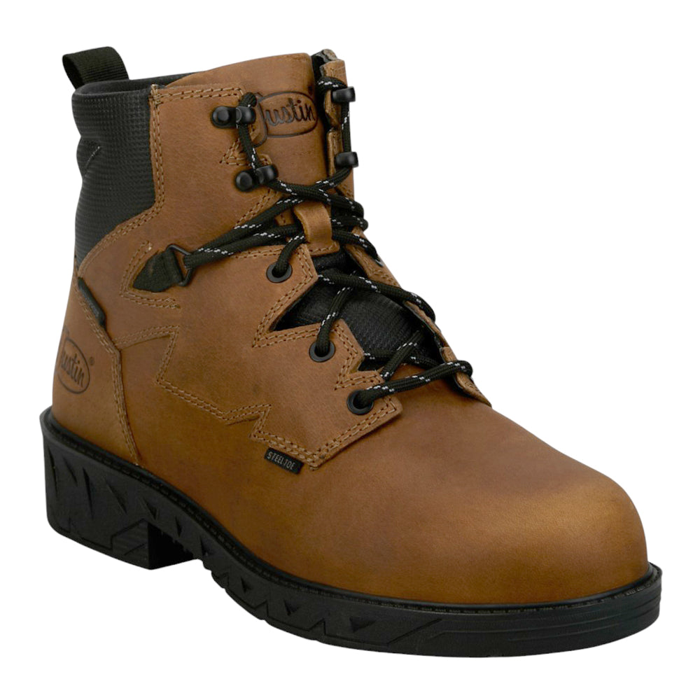 Shop Brown Mens Prodigy Round 6 Inch Waterproof Steel Toe Work
