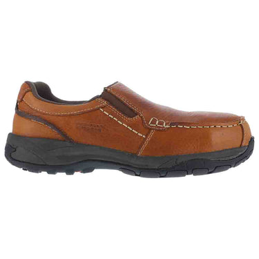 Rockport RK6748 Men's Brown Composite Toe Slip On Extreme Light Work Shoe Rockport RK6748 Men's Brown Composite Toe Slip On Extreme Light Work Shoe