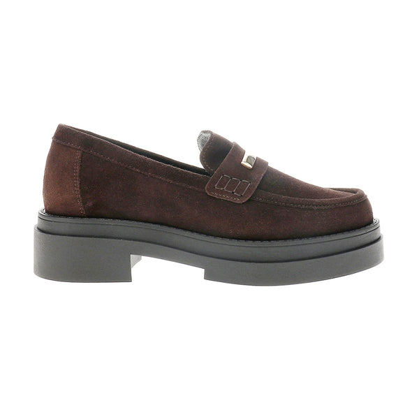 Road 3 Brown Suede & Leather Slip On Loafers Shoes, Women\'s  Size 9, EUR 40 Miluxas Women main image 3