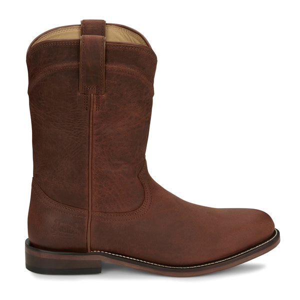 Justin Roper Brown Leather Cowboy Boots Justin Men main image 4