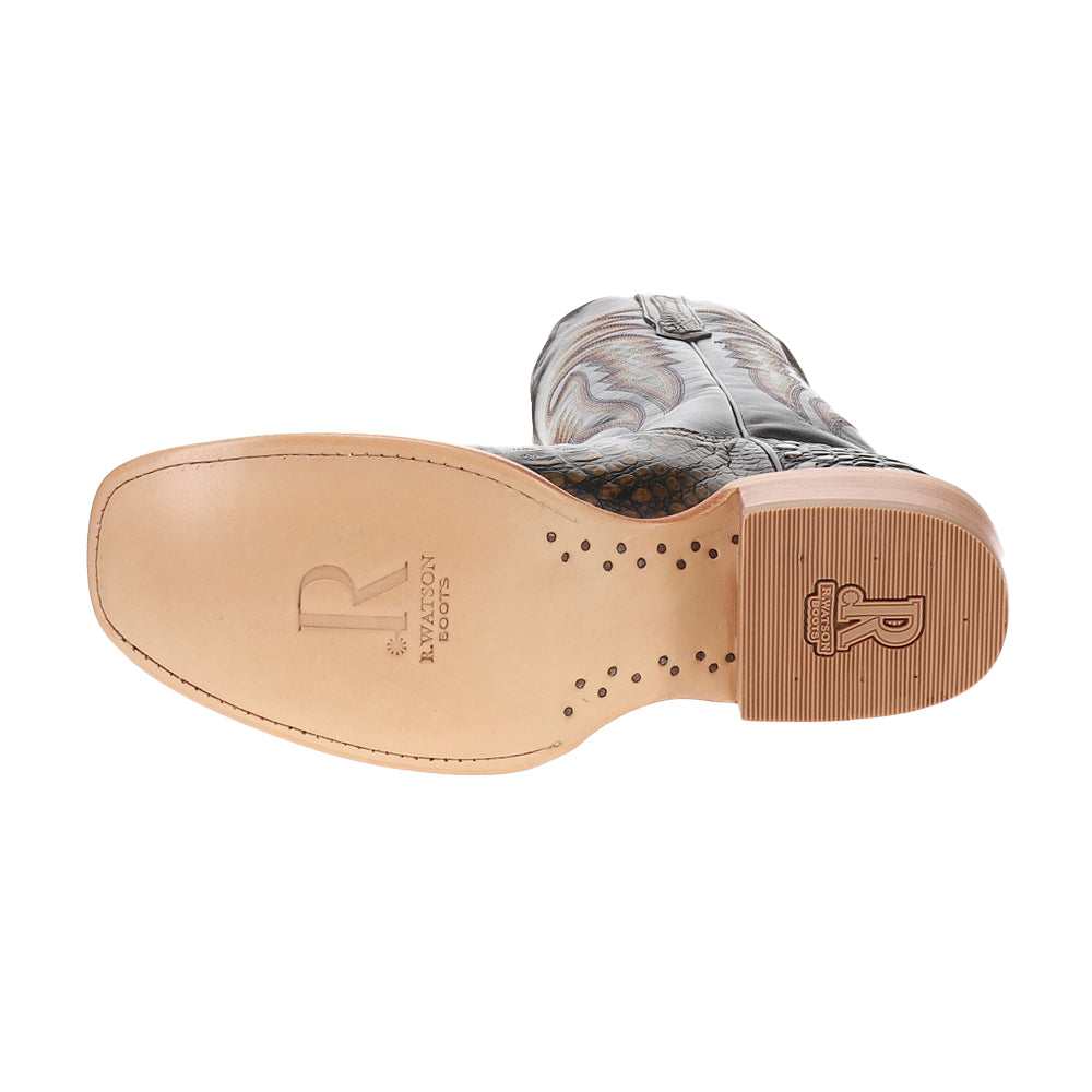 Shop Brown Mens Caiman Belly 13 Inch Narrow Square Toe Cowboy