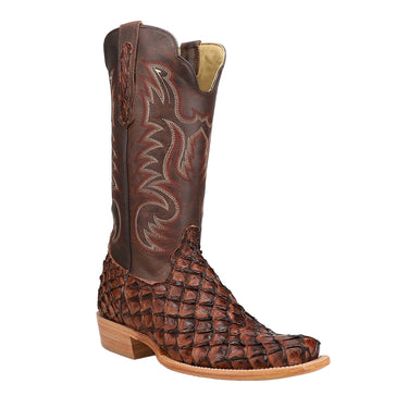 Quincy Pirarucu Print Short Cowboy Boots Quincy Pirarucu Print Short Cowboy Boots
