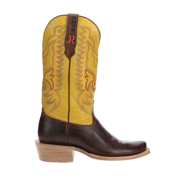 Shop Brown Mens 13 Inch Narrow Square Toe Pull On Cowboy  display picture 1