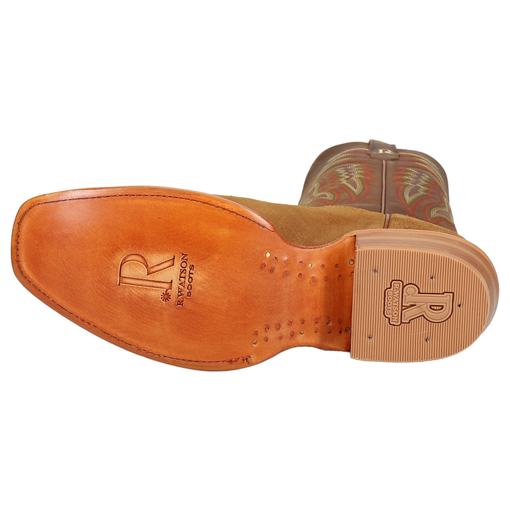 Shop Brown Mens R. Watson Boots Rough Out Narrow Square Toe Cowboy