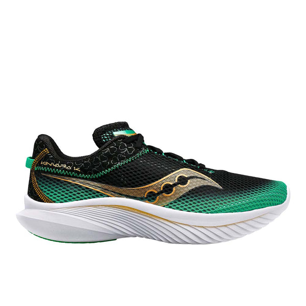 Shop Black, Green Mens Saucony Kinvara 14 Running Shoes  display picture 3