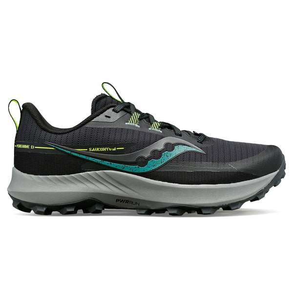 Shop Black Mens Saucony Peregrine 13 Trail Running Shoes  display picture 3