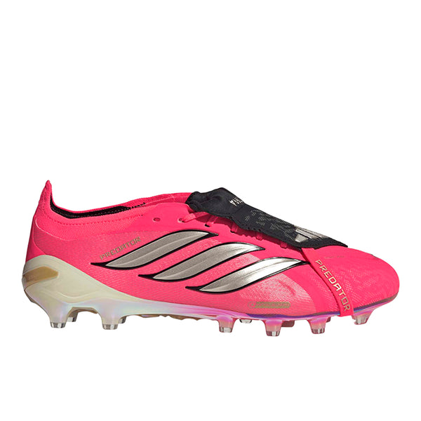 Shop Pink Unisex Predator Elite Fold-Over Tongue Artificial Grass