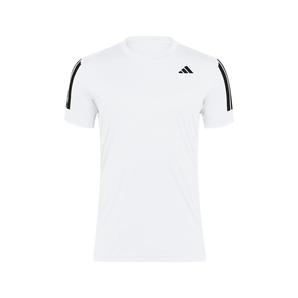 Shop White Mens Club Tennis CLIMACOOL 3-Stripes T-Shirt – Shoebacca