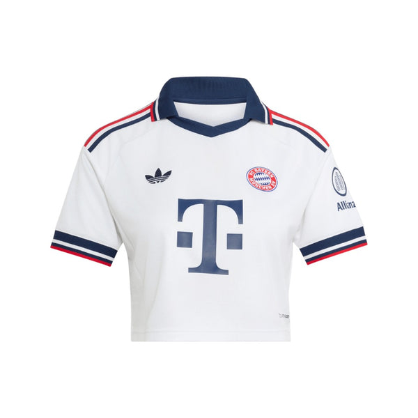 FC Bayern Munchen ユニフォーム Shop White Womens Fc Bayern 26/27 Away Cropped Jersey – Shoebacca