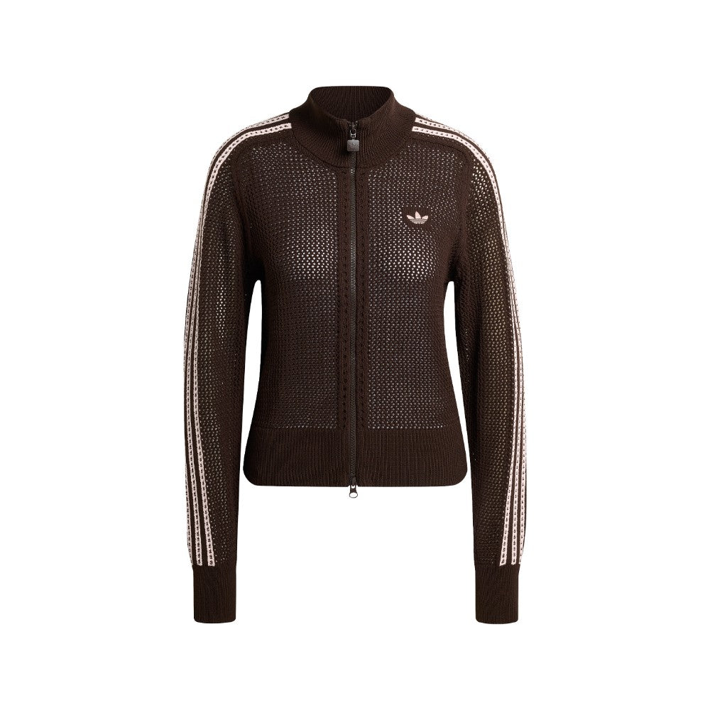 Shop Brown Womens Knitted Crochet Firebird Track Top – Shoebacca
