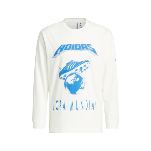 Shop White Mens FIFA World Cup 26 Tour Graphic Long Sleeve T-Shirt