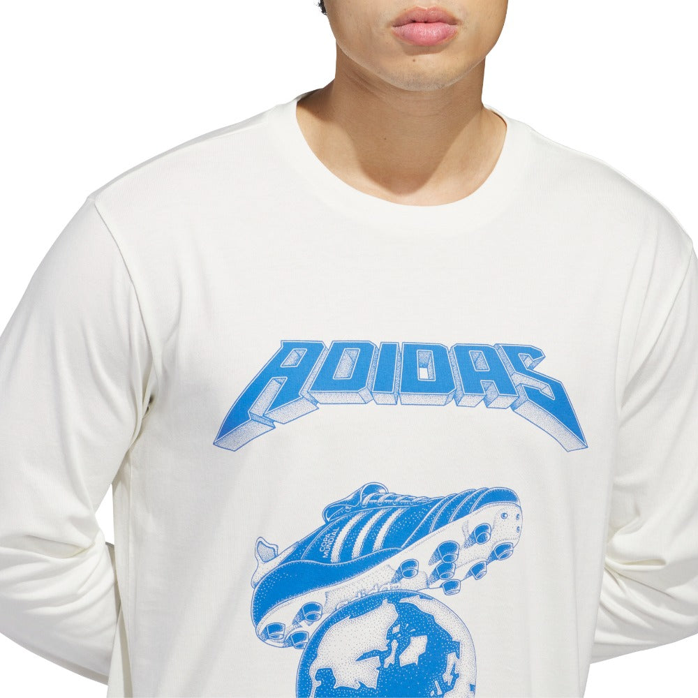 Shop White Mens FIFA World Cup 26 Tour Graphic Long Sleeve T-Shirt