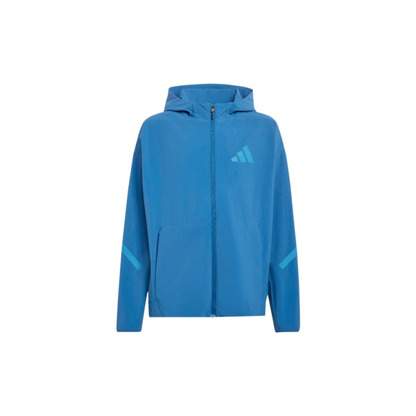 ウェア Sanchezz867 Shop Blue Unisex Z.N.E. Woven Travel Cover Up Track Top (Youth