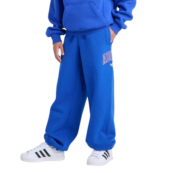 Shop Blue Boys Originals Elastic Waistband Varsity Graphic Fleece