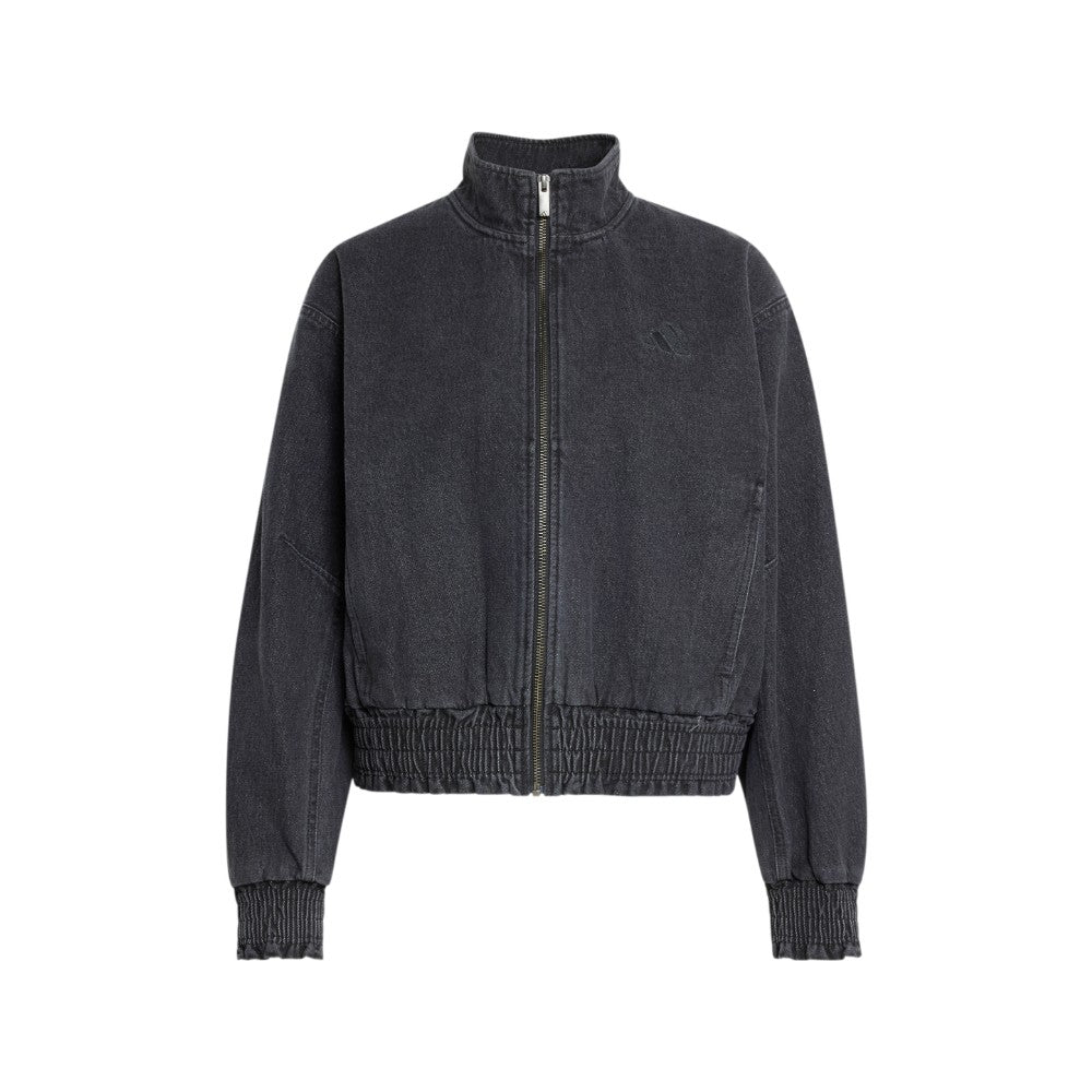 Shop Black Womens Stadium Washed Denim Loose Fit Jacket – Shoebacca