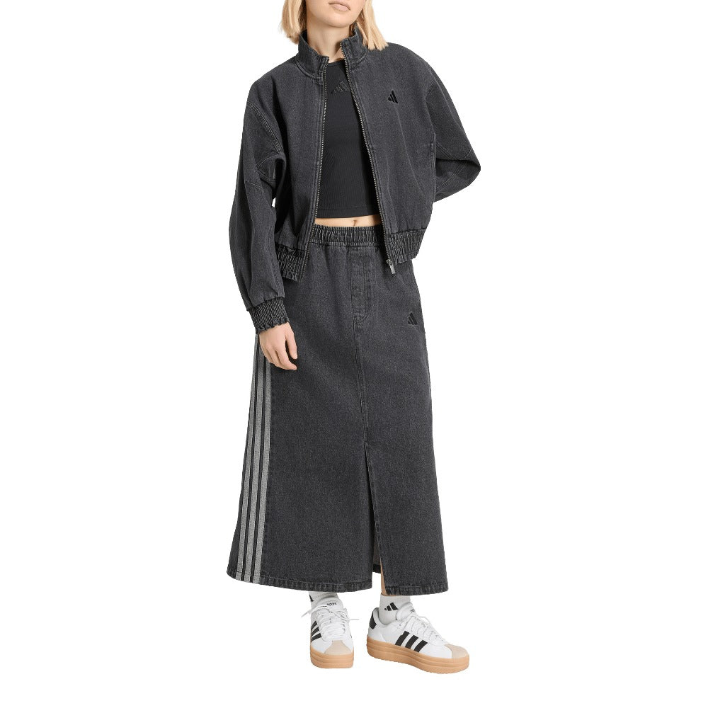 Shop Black Womens Stadium Washed Denim Loose Fit Jacket – Shoebacca