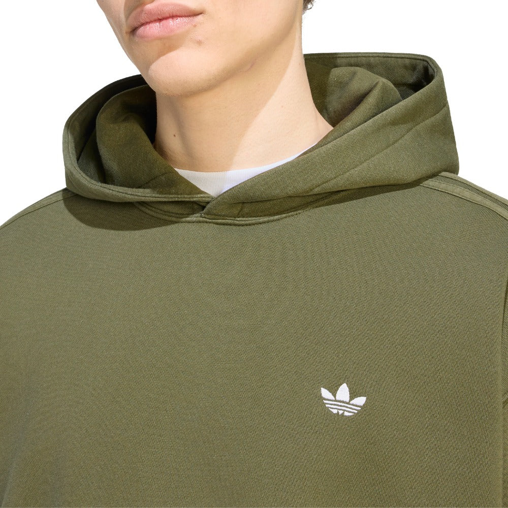 Shop Green Mens Trefoil Essentials Washed Loose Hoodie – Shoebacca