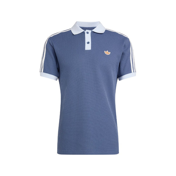 Shop Blue Mens Waffle Knit Polo Shirt – Shoebacca