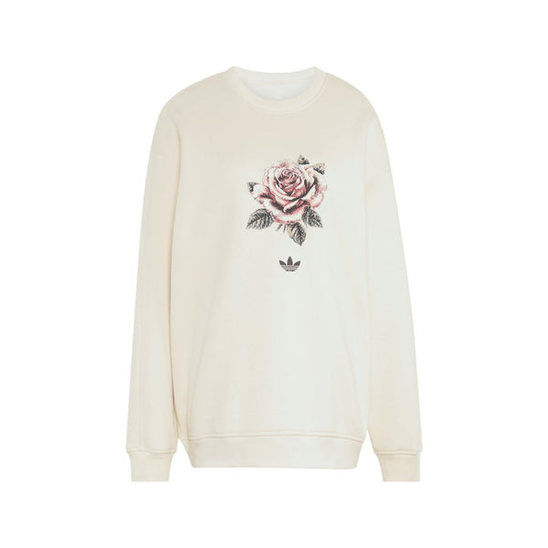 Shop White Womens Originals Rose Graphic Crew – Shoebacca