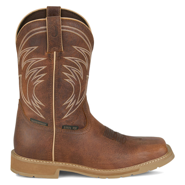 Shop Brown Mens Daywork 11 Inch Waterproof Steel Toe Work Boots