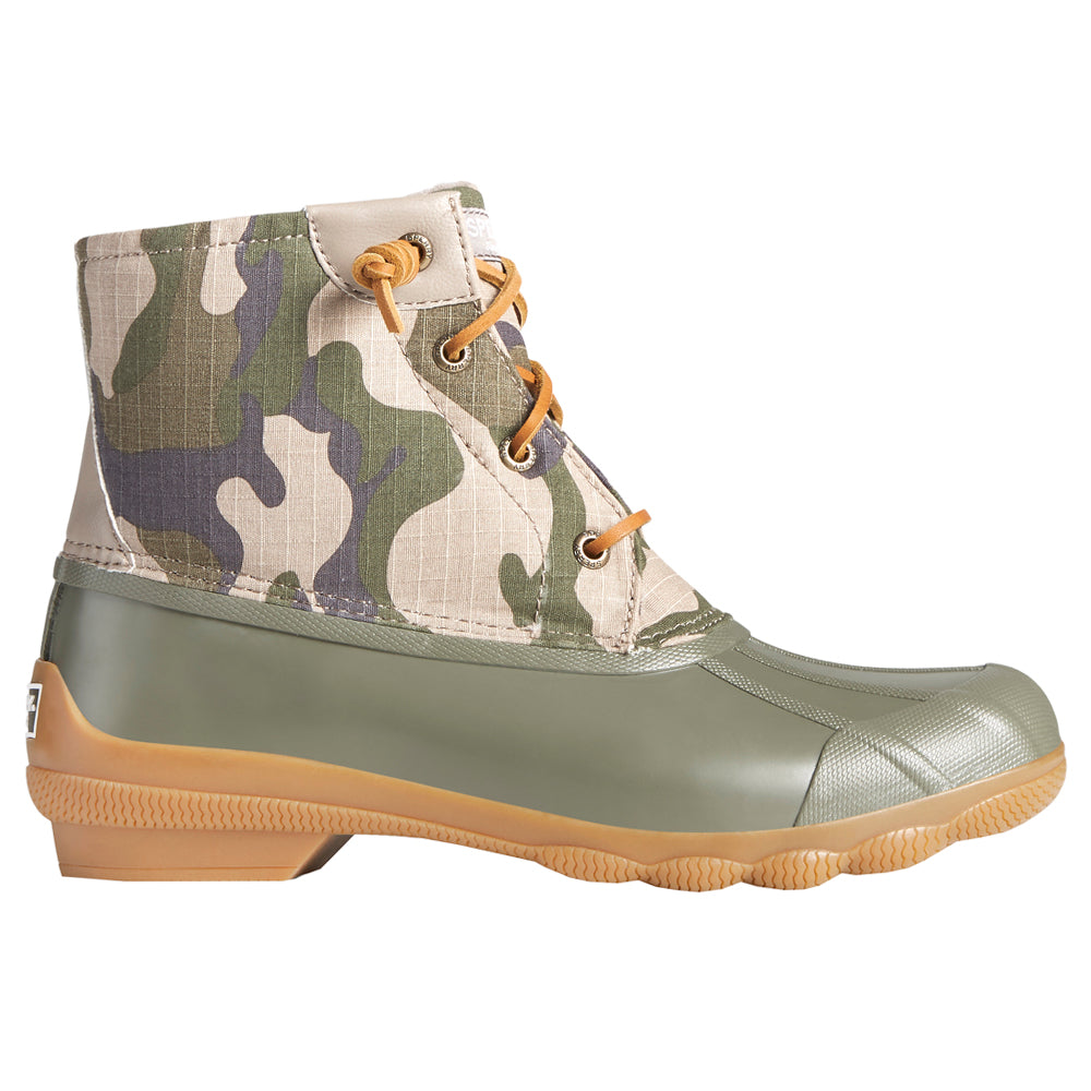 Shop Green Womens Sperry Syren Gulf Camo Duck Boots â Shoebacca