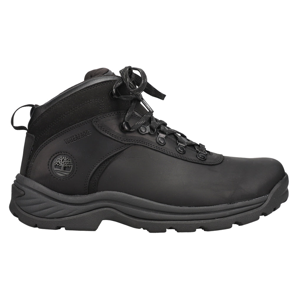 Shop Black Mens Timberland Flume Mid Waterproof Hiking Boots – Shoebacca