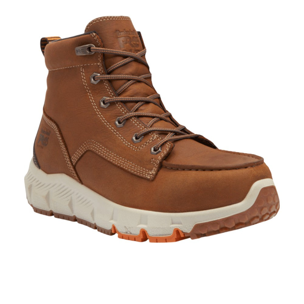 『TEN BUFFA SHT BROWN M』 Shop Brown Mens Tempe 6 Inch Waterproof Alloy Toe Work Boots