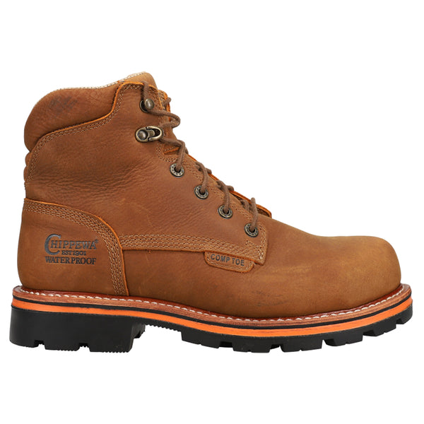 Shop Brown Mens Chippewa Thunderstruck 6 Inch Waterproof Nano