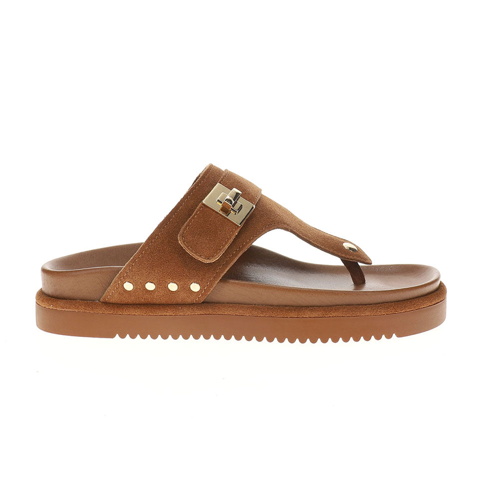 Shop Brown Womens Thona T-Strap Sandals – Shoebacca