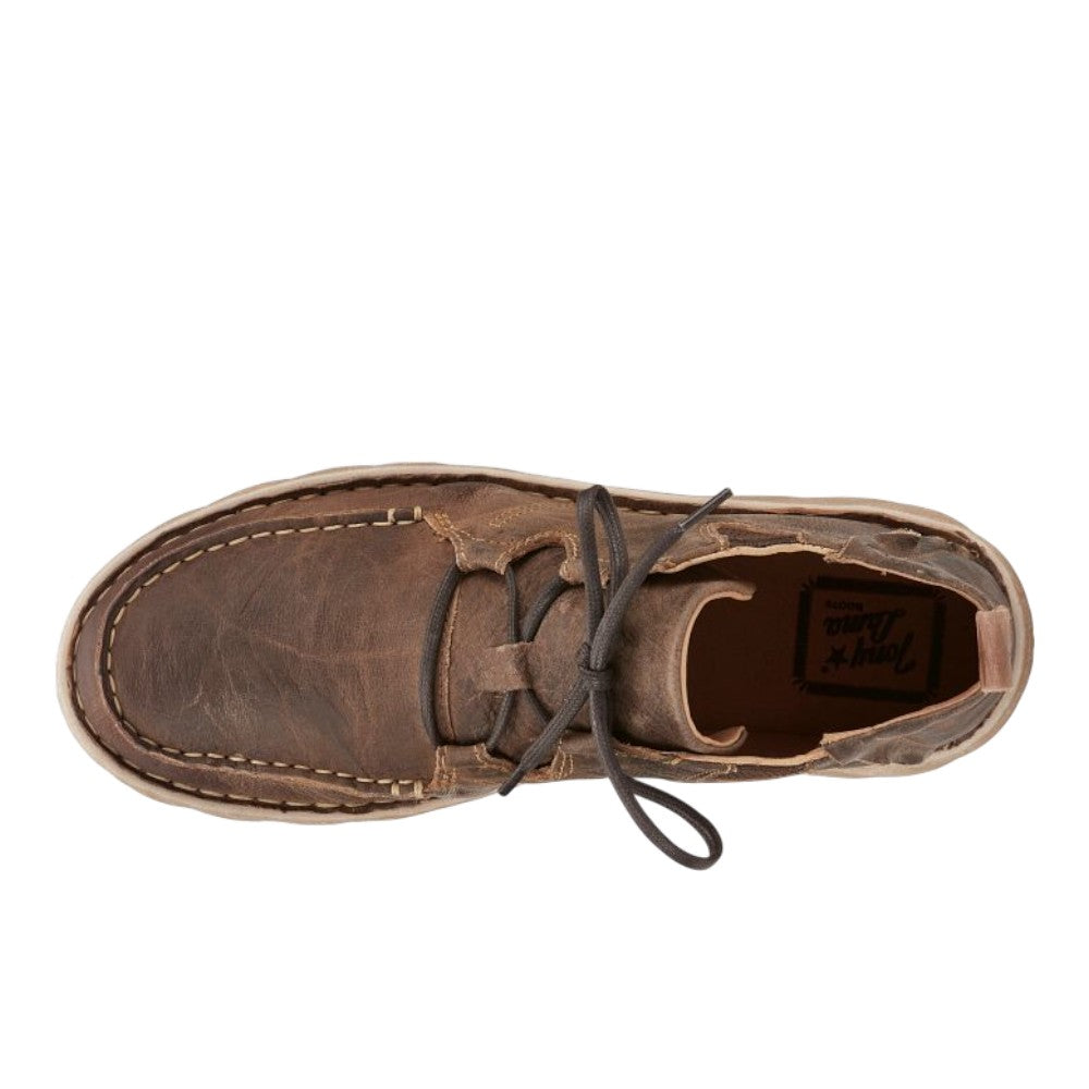 Shop Brown Mens Tony Lama Estancia Lace Up Moc Toe Chukka Boots