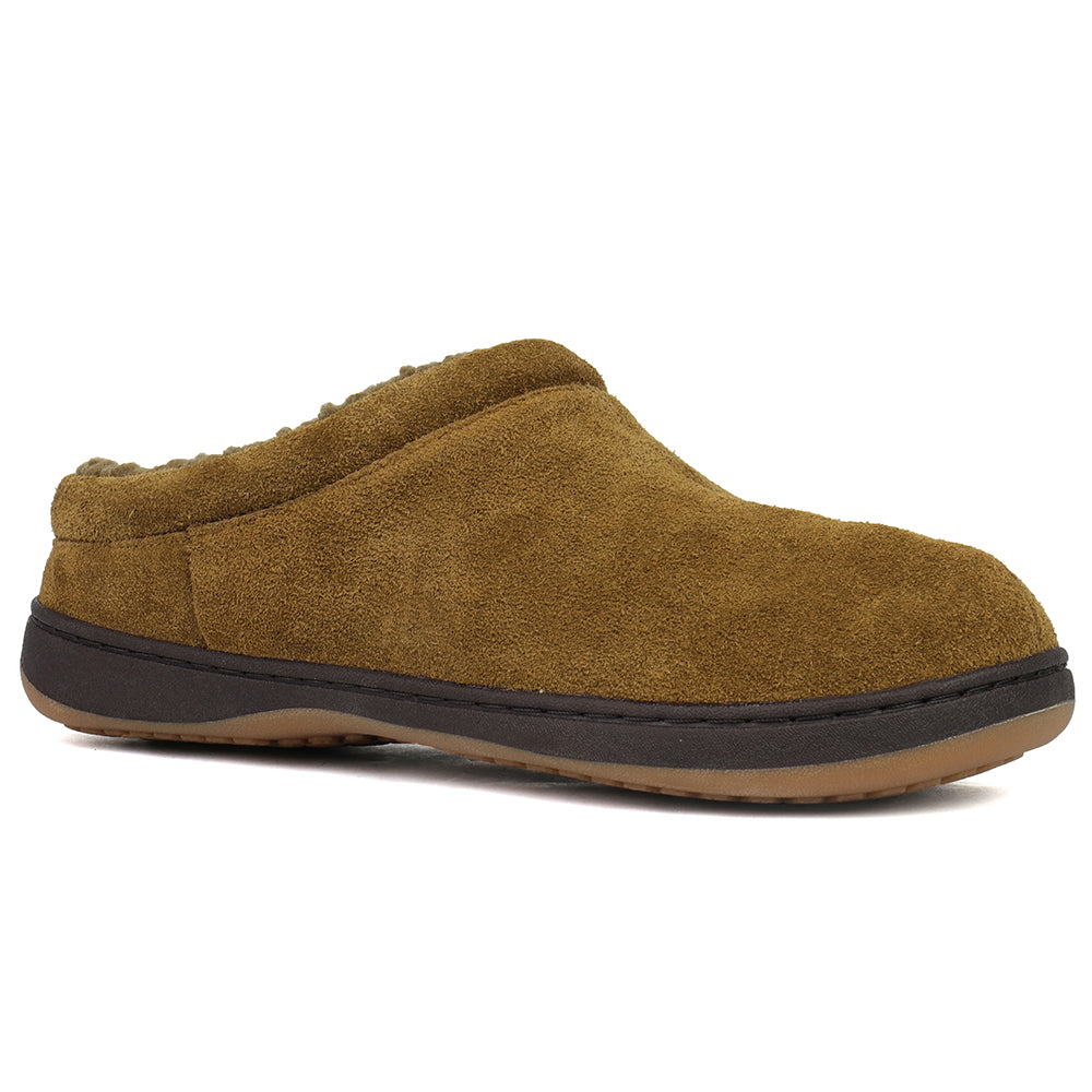 Shop Brown Mens Tempur-Pedic Arlow Scuff Slippers – Shoebacca
